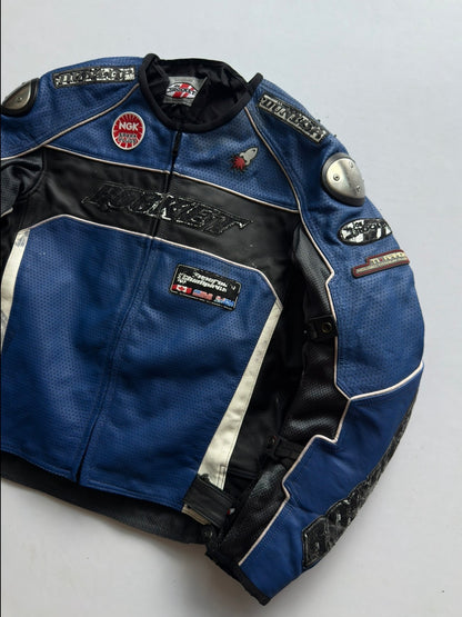 VINTAGE RARE JOE ROCKET LEATHER RACING JACKET (safety pads)