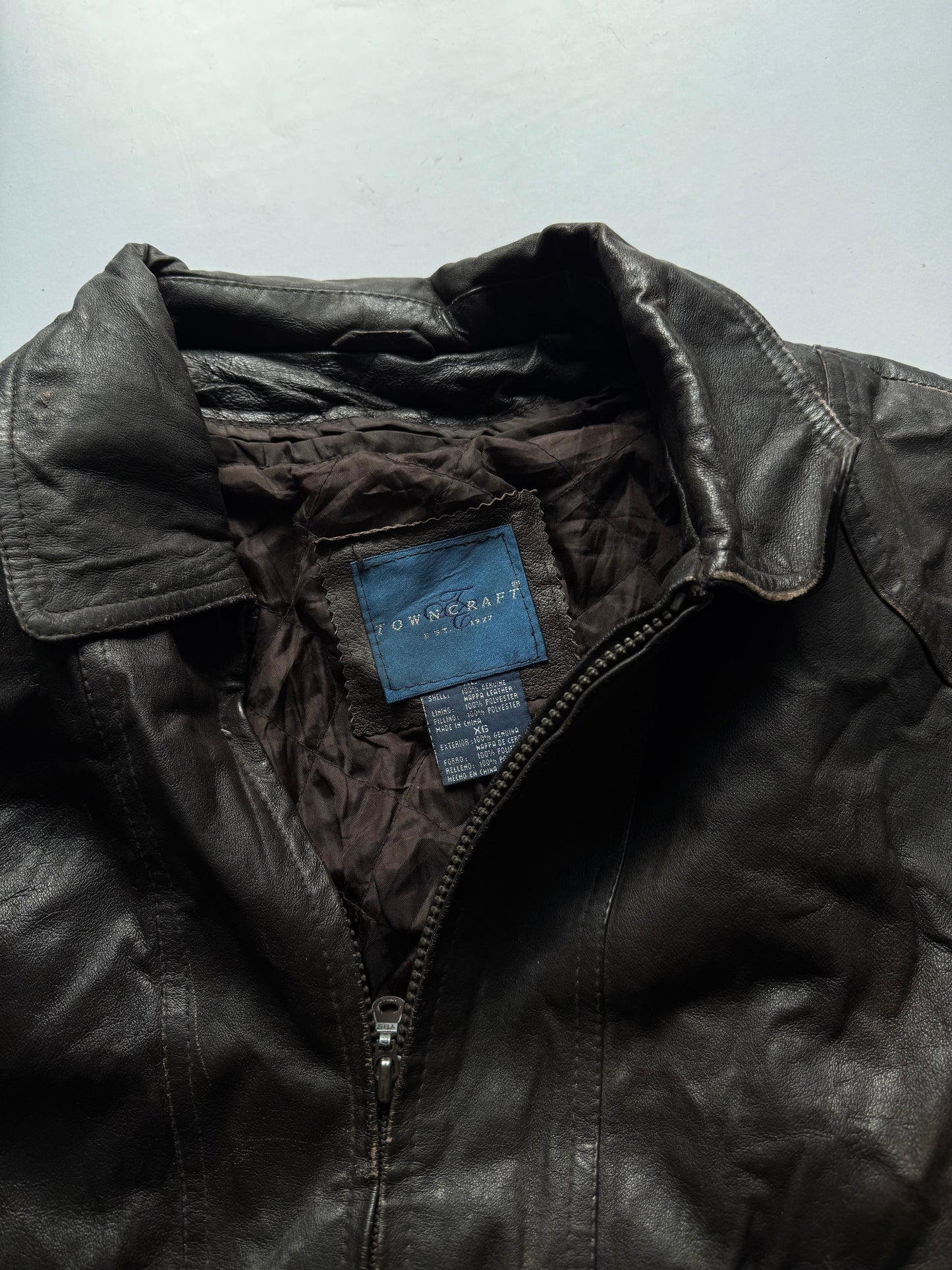 VINTAGE TOWN CRAFT LEATHER JACKET