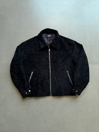 VINTAGE LETTER COMO SUEDE VELVET JACKET