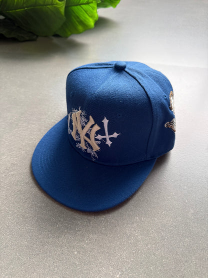 NY EMBROIDERED FITTED CAP