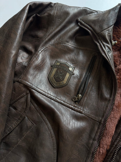VINTAGE TECHNIQUE SPORTS CLUB LEATHER JACKET