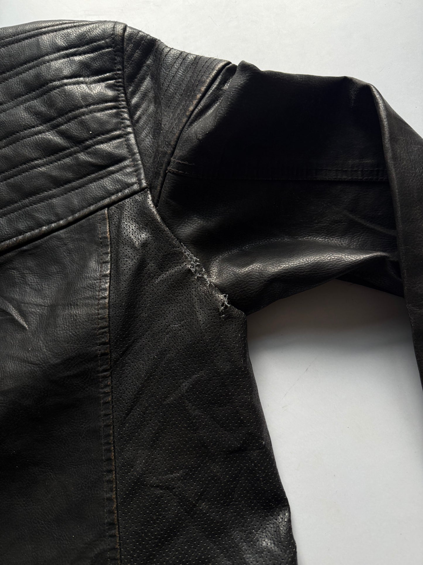VINTAGE PULL & BEAR RACING LEATHER JACKET