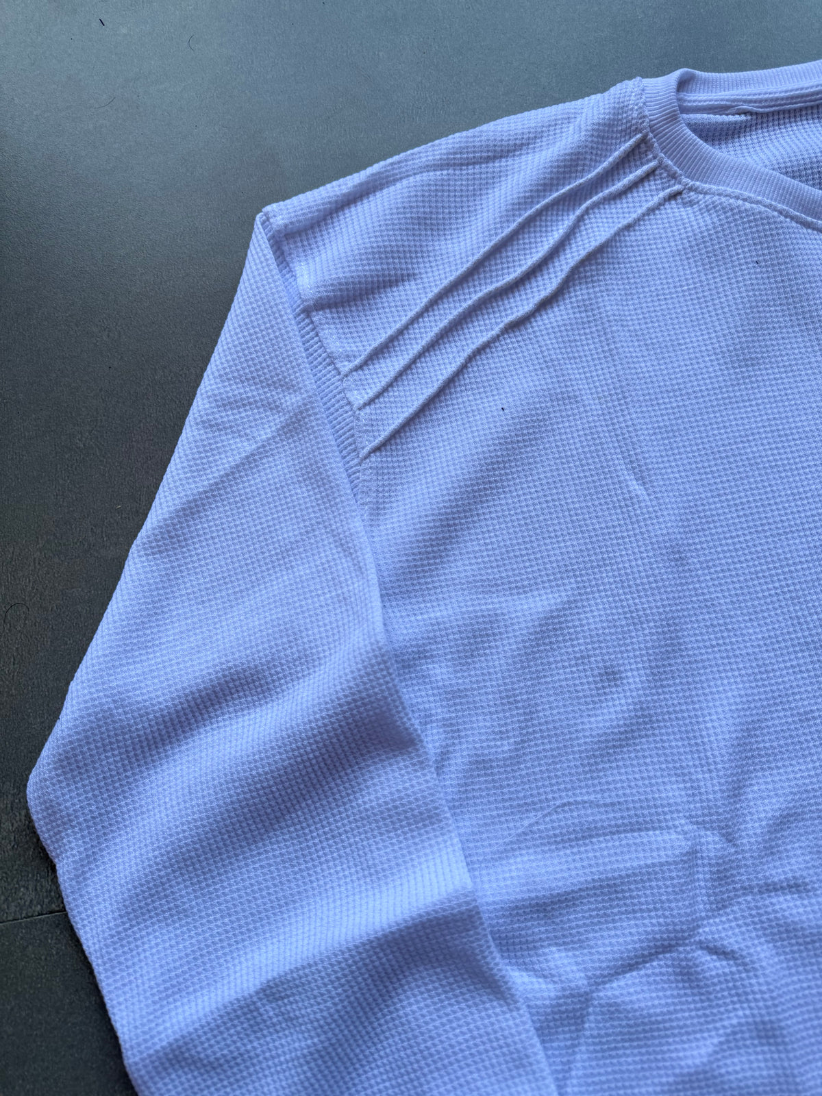 WAFFLE KNIT HENLEY