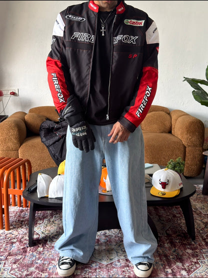 VINTAGE FIREFOX RACING JACKET 
(Rare find) (Safety pads)
