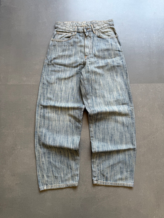 VINTAGE WASHED DESIGNER BAGGY DENIM