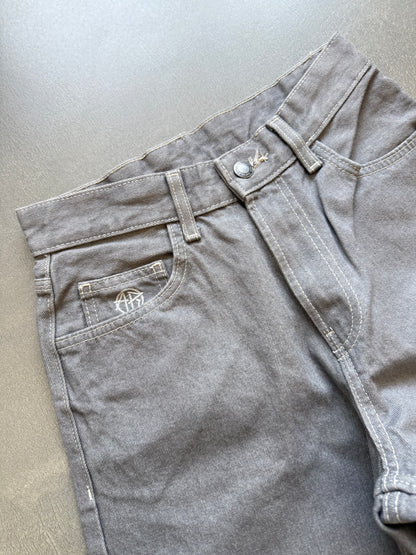 GREY BAGGY DENIM