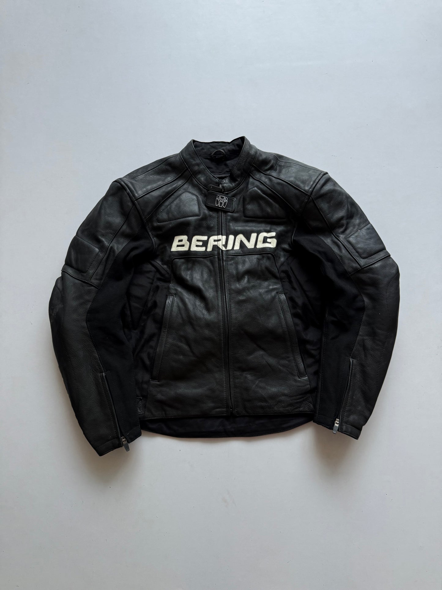 VINTAGE BERING LEATHER RACING JACKET (safety pads)
