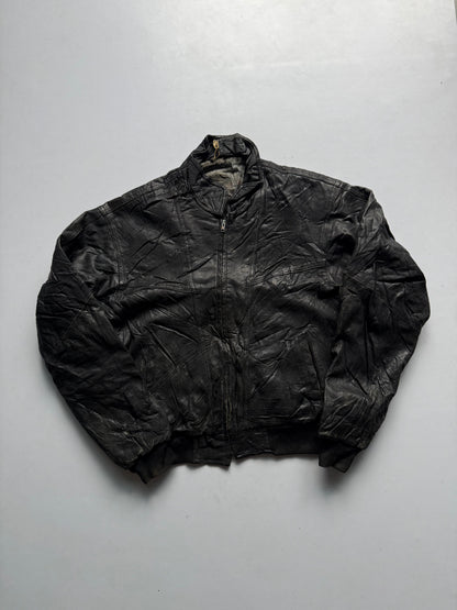 VINTAGE WORLD MAP LEATHER JACKET