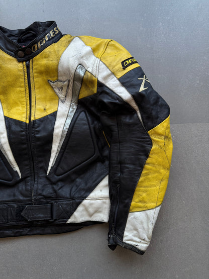 VINTAGE RARE DAINESE LEATHER BIKER JACKET (Safety pads)