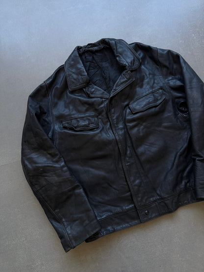 VINTAGE HEAVYWEIGHT LEATHER JACKET