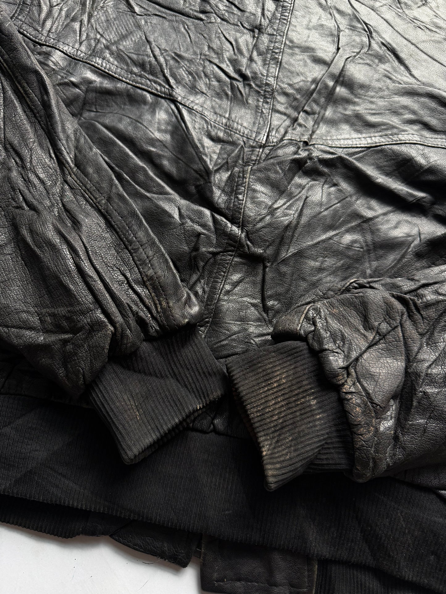 VINTAGE WORLD MAP LEATHER JACKET