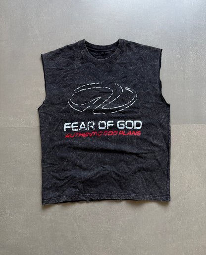 ELLC STUDIO ACID WASH SLEEVES TEE