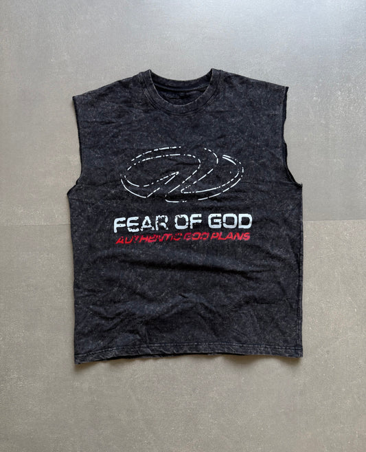 ELLC STUDIO ACID WASH SLEEVES TEE