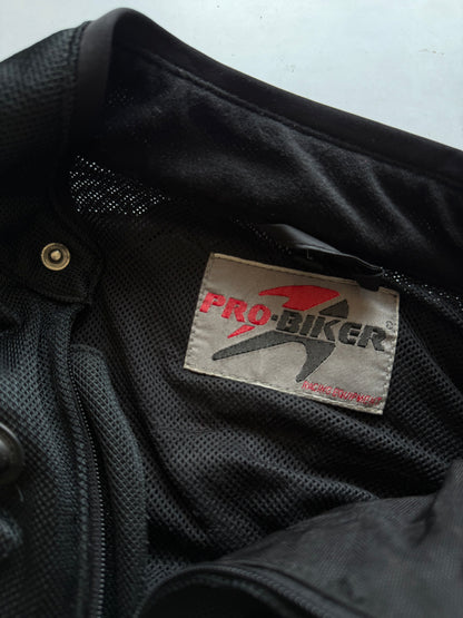 VINTAGE PRO BIKER RACING JACKET (safety pads)
