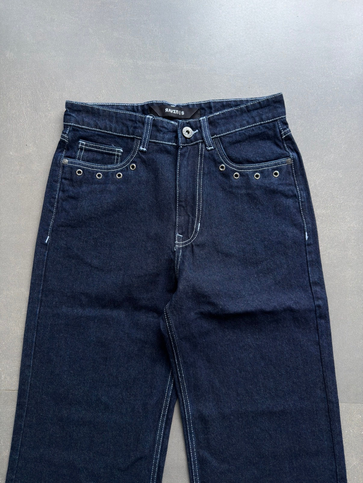 RAW INDIGO WIDE LEG DENIM