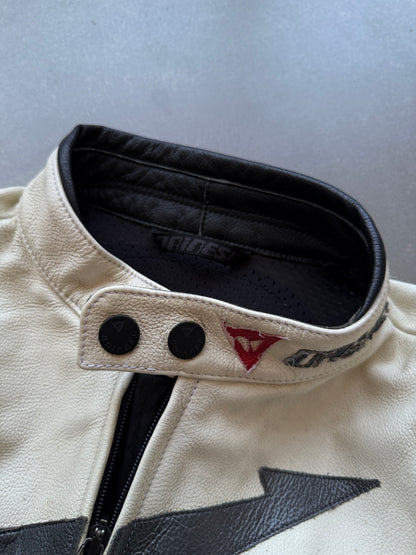 VINTAGE RARE DAINESE LEATHER BIKER JACKET (Safety pads)