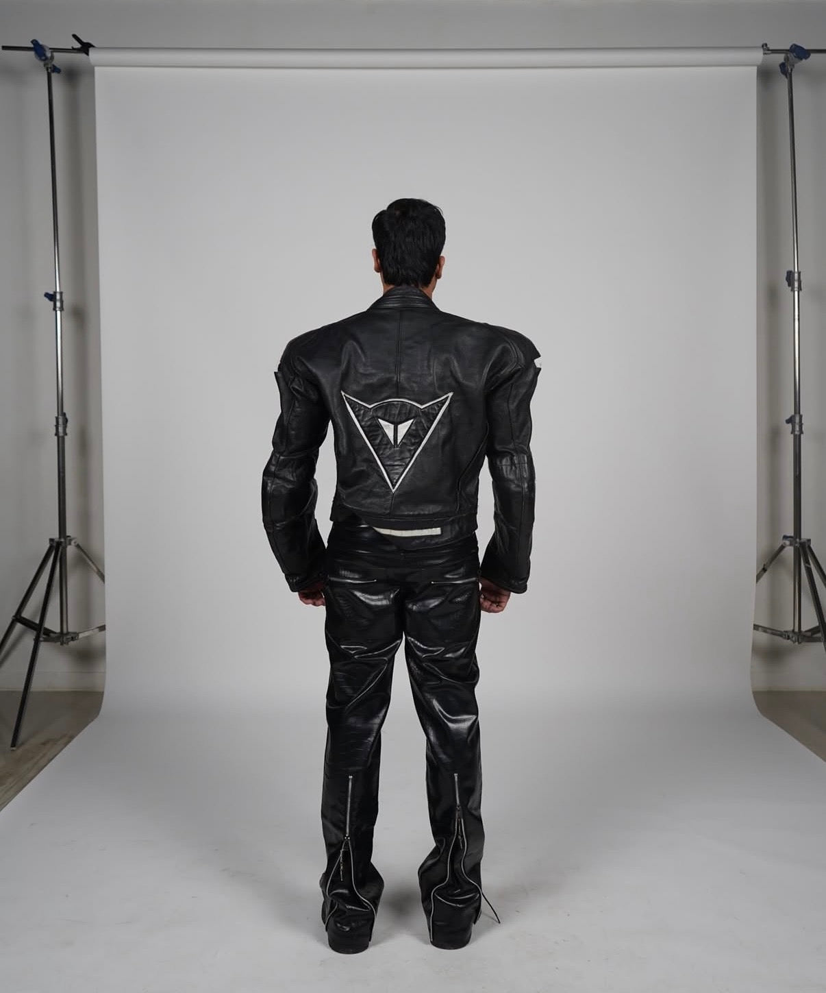 VINTAGE RARE DAINESE LEATHER BIKER JACKET 
(Safety pads)