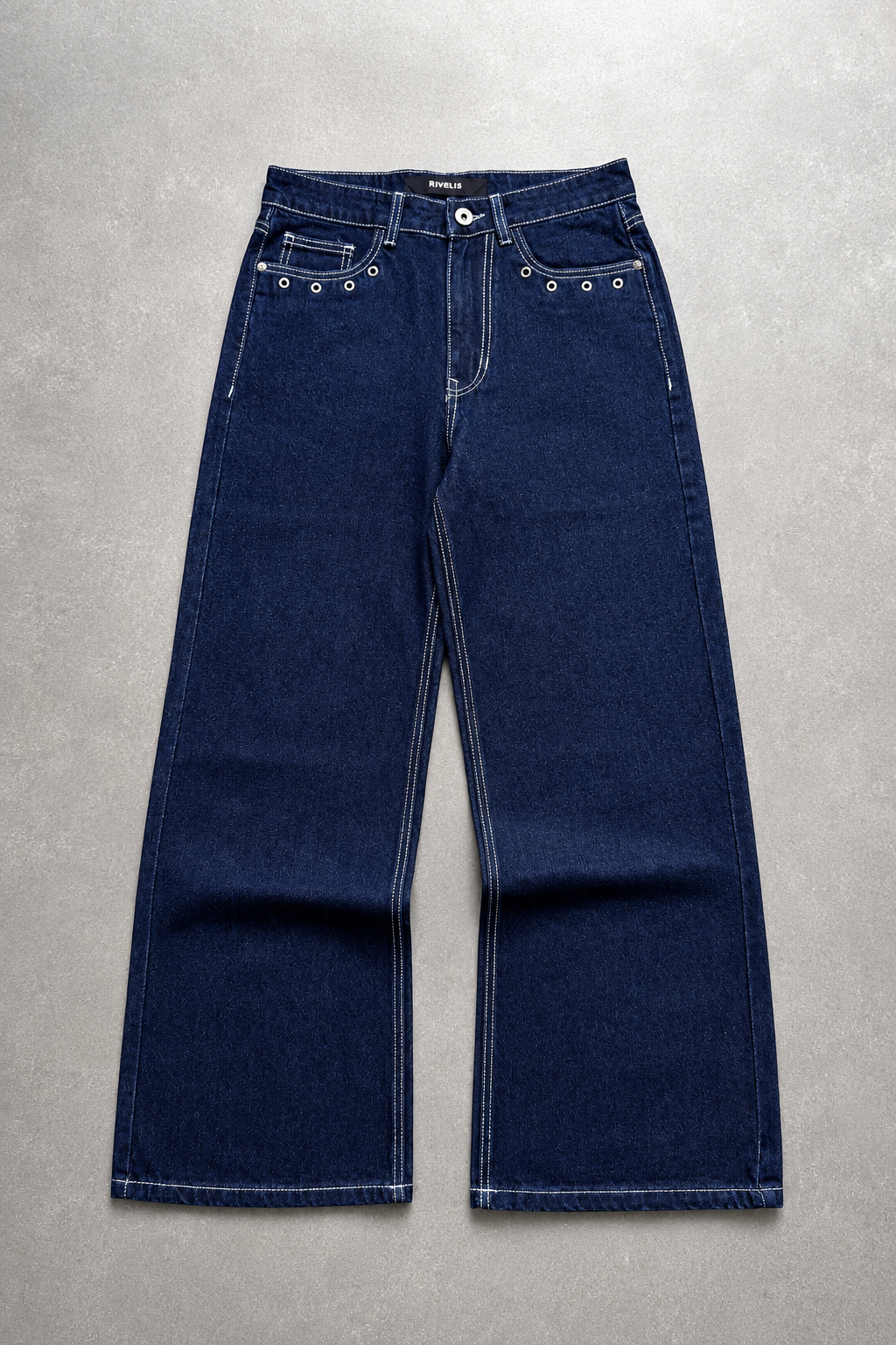RAW INDIGO WIDE LEG DENIM