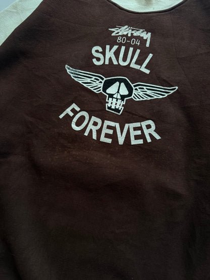 VINTAGE STUSSY SKULL FOREVER SWEATSHIRT