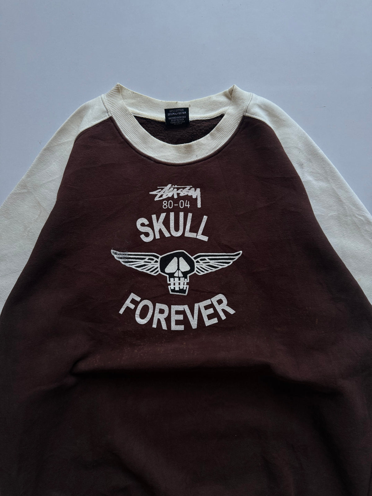 VINTAGE STUSSY SKULL FOREVER SWEATSHIRT