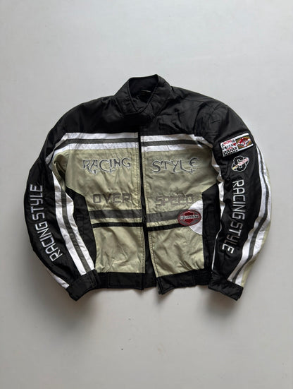 VINTAGE RACING STYLE OVER SPEED RACING JACKET (safety pads)