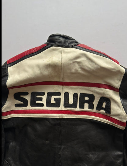 VINTAGE SEGURA DUCATI CORSE LEATHER RACING JACKET