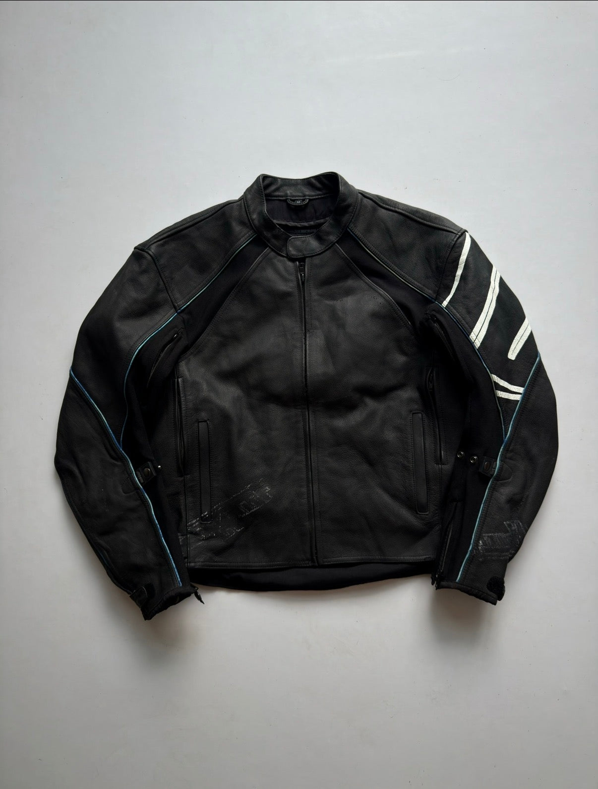 VINTAGE BUELL AMERICAN MOTORS LEATHER RACING JACKET