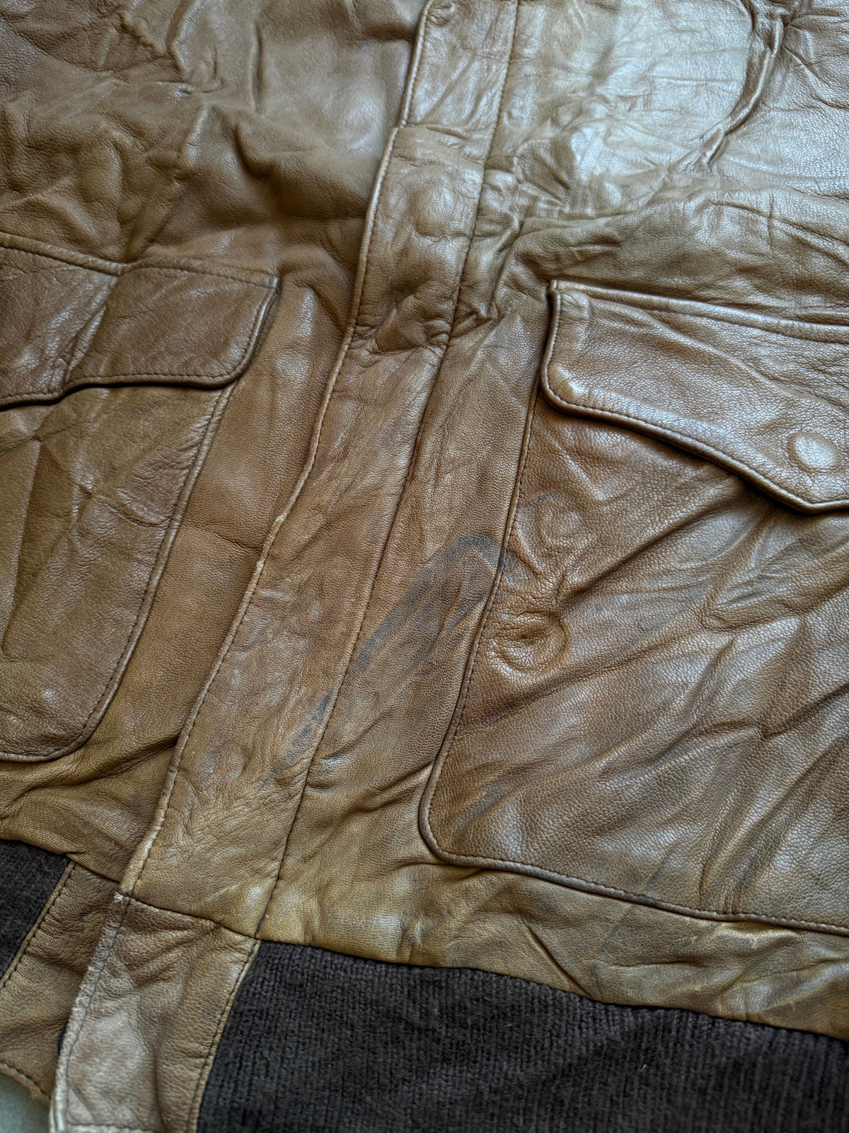 VINTAGE JOHN ASHFORD LEATHER JACKET