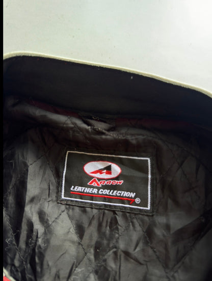 VINTAGE RARE ARROW LEATHER MOTORBIKE RACING JACKET
