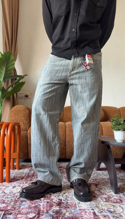 VINTAGE WASHED DESIGNER BAGGY DENIM