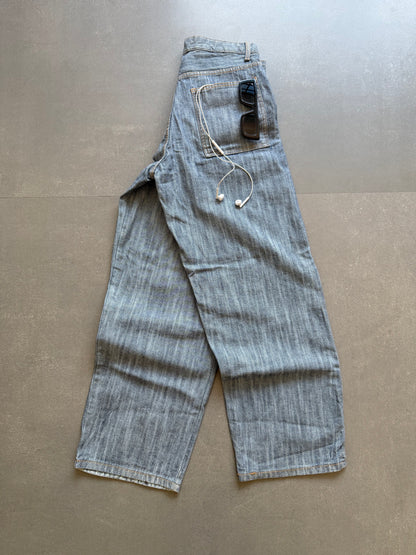VINTAGE WASHED DESIGNER BAGGY DENIM