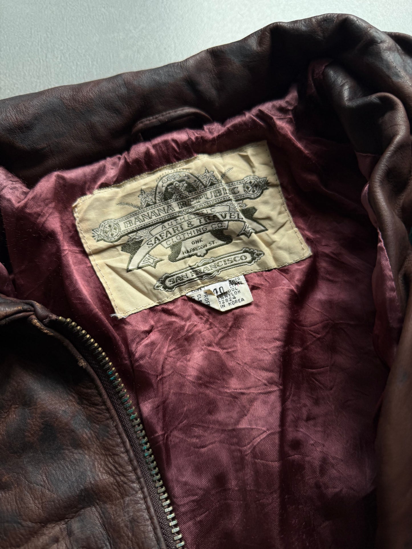 VINTAGE BANANA REPUBLIC LEATHER JACKET