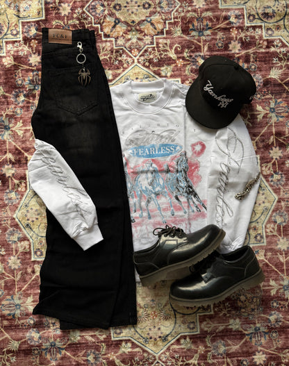 ELLC STUDIO VINTAGE INSPIRED FEARLESS TEE