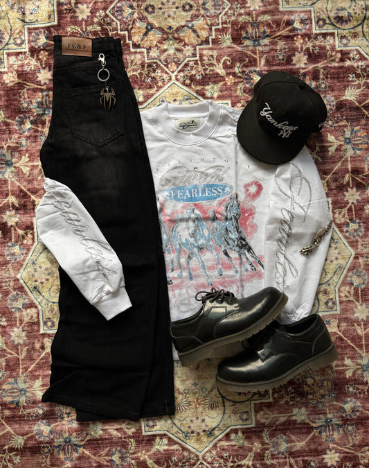 ELLC STUDIO VINTAGE INSPIRED FEARLESS TEE