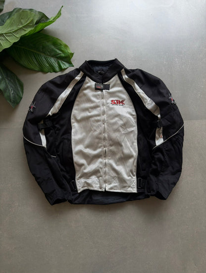 VINTAGE SBK SPORTS RACING JACKET 
(Safety pads)