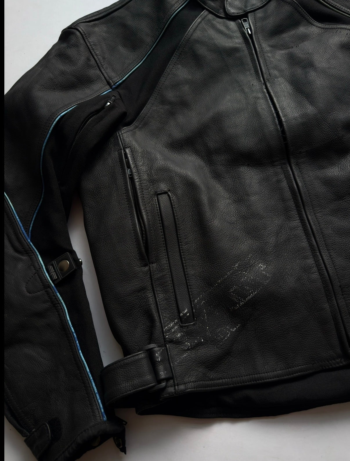VINTAGE BUELL AMERICAN MOTORS LEATHER RACING JACKET