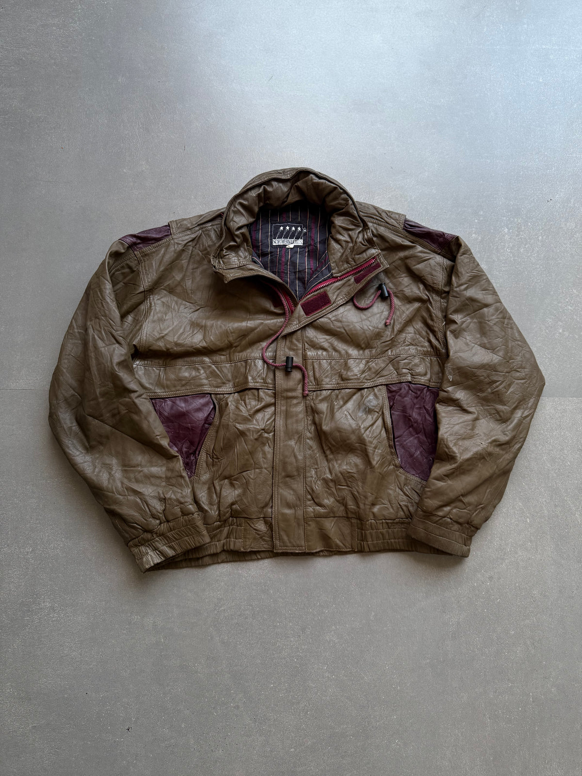 VINTAGE NORTHERN LIGHTS LEATHER JACKET