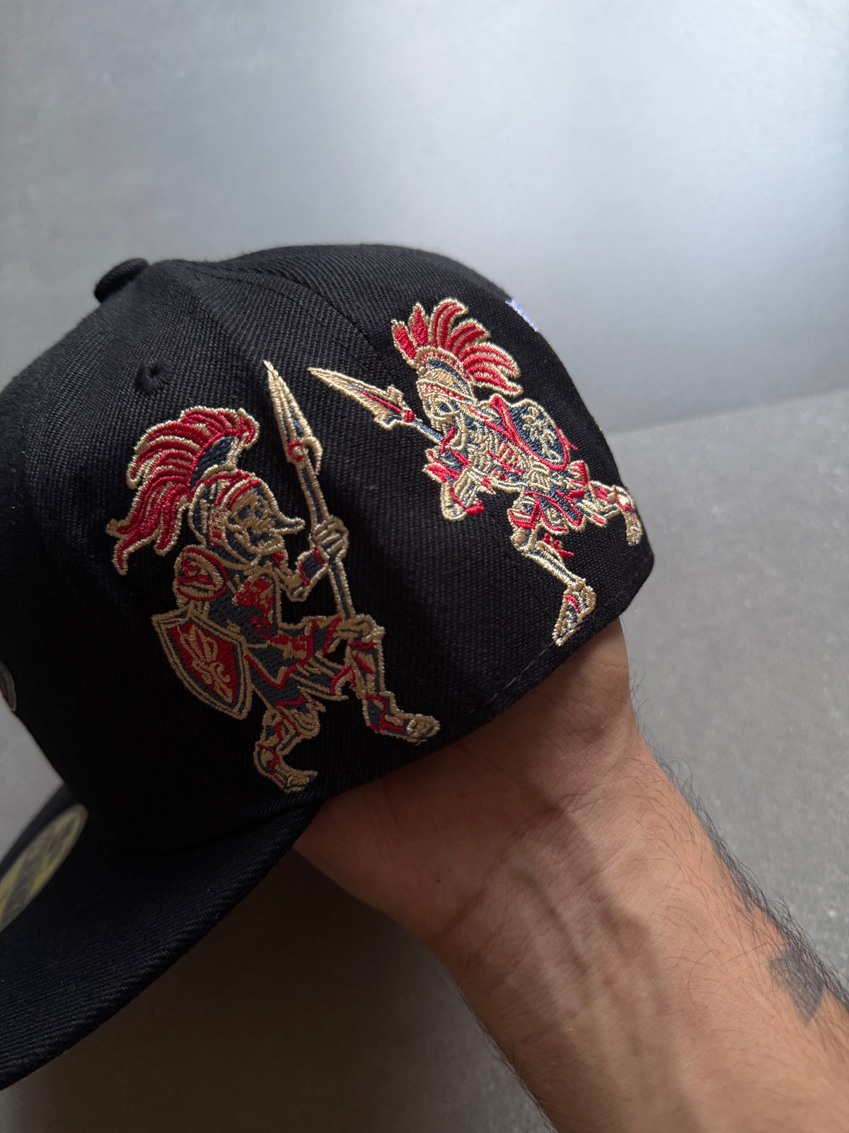 ANGELS EMBROIDERED FITTED CAP