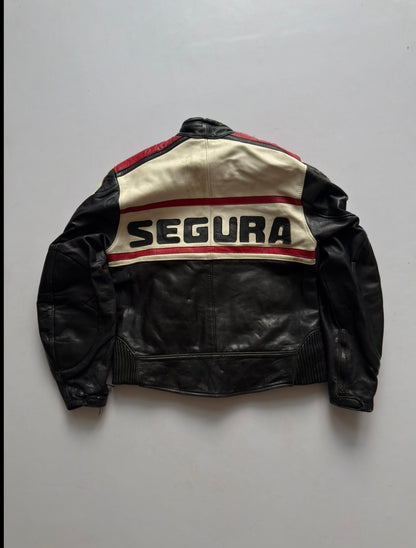 VINTAGE SEGURA DUCATI CORSE LEATHER RACING JACKET