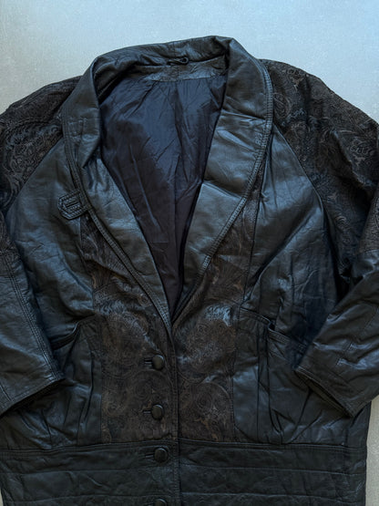 VINTAGE DESIGNER COAT LEATHER JACKET