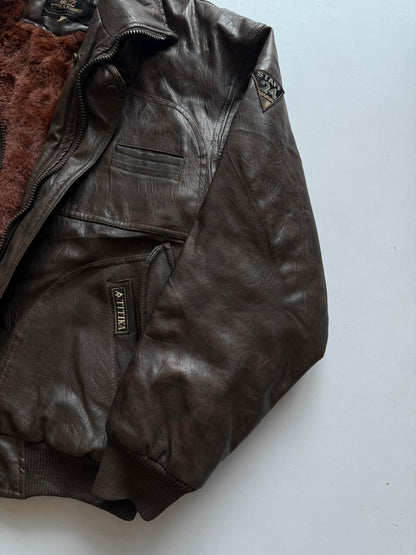 VINTAGE TECHNIQUE SPORTS CLUB LEATHER JACKET