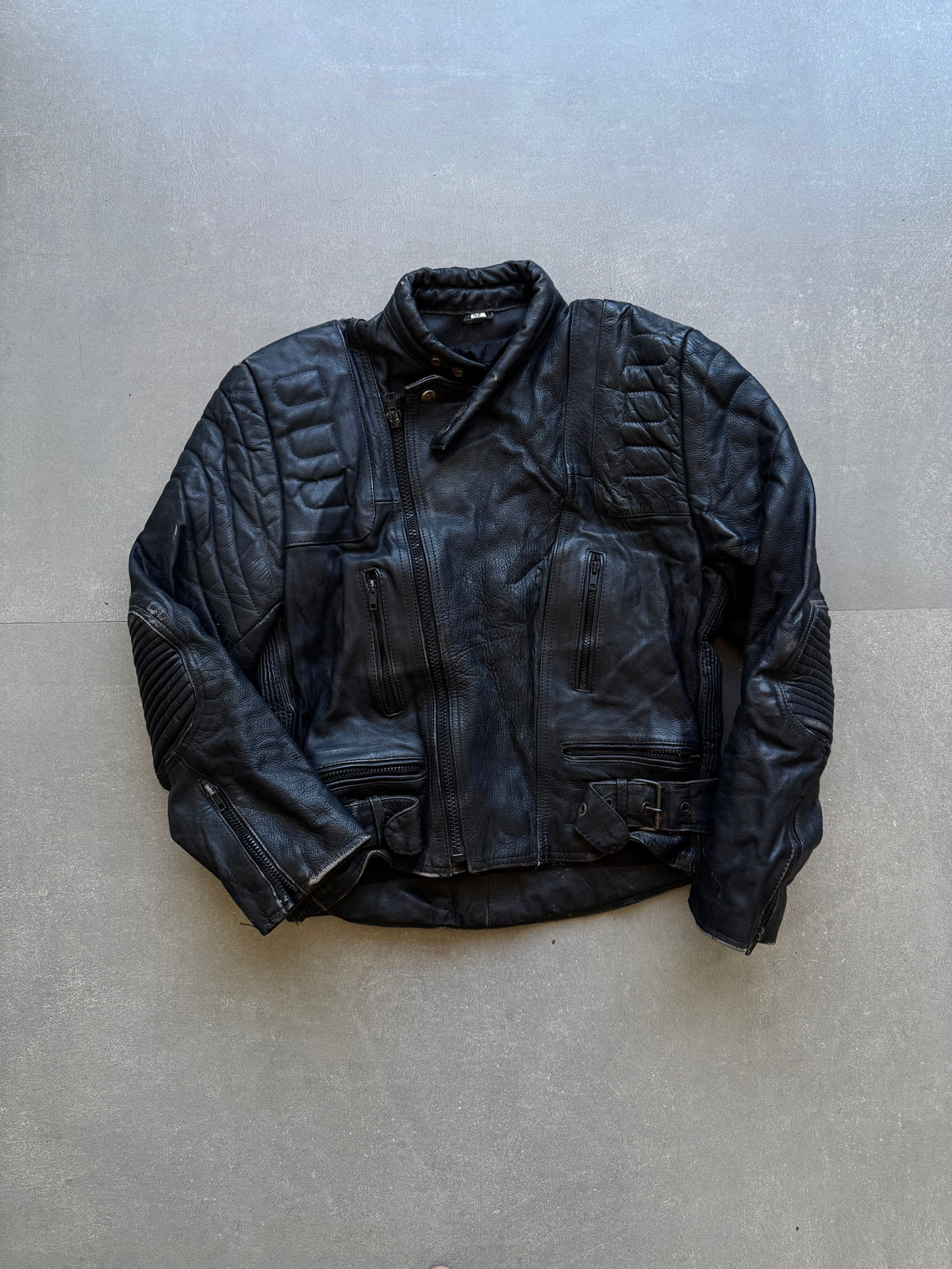 VINTAGE LEATHER BIKER JACKET