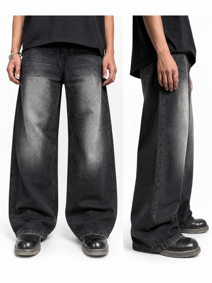 WASHED BAGGY DENIM