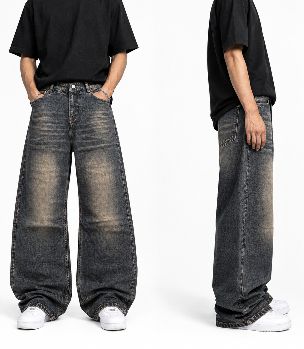 VINTAGE WASHED BAGGY DENIM