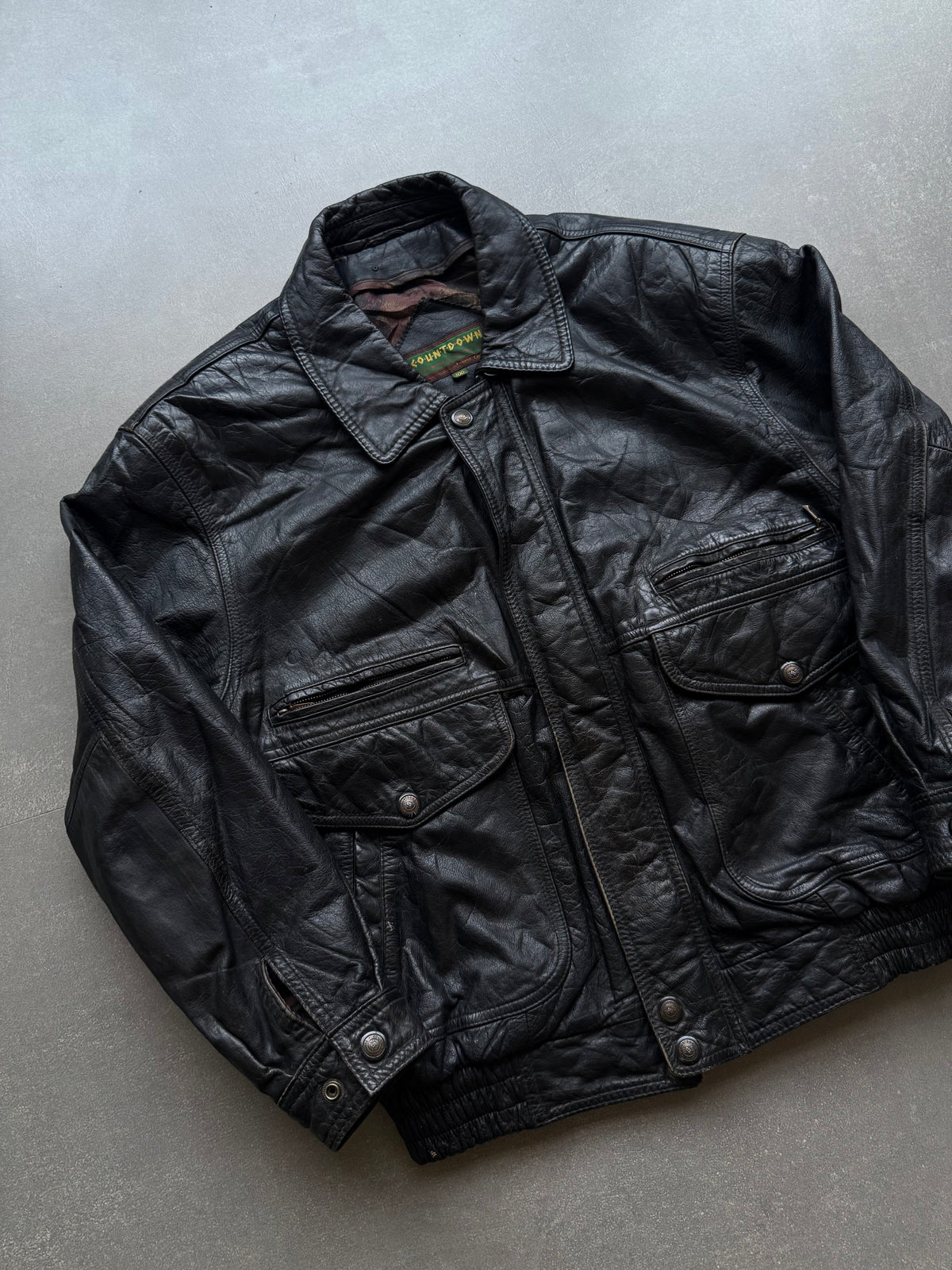 VINTAGE COUNT DOWN LEATHER JACKET