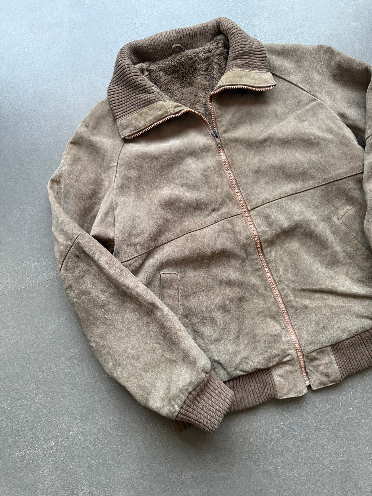 VINTAGE HEAVYWEIGHT SUEDE JACKET