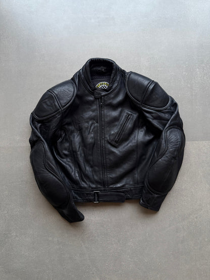 VINTAGE RARE GRANTURISMO LEATHER BIKER JACKET
