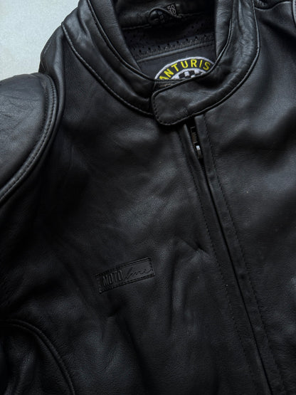 VINTAGE RARE GRANTURISMO LEATHER BIKER JACKET