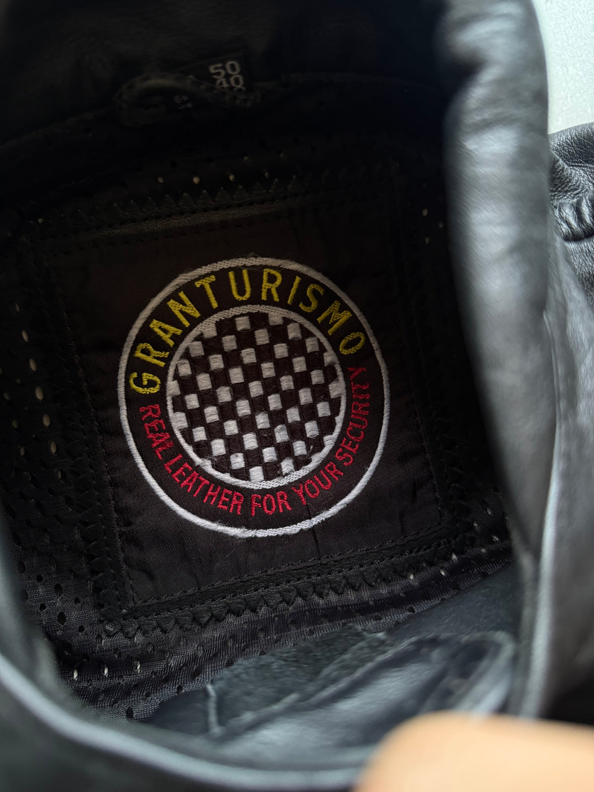 VINTAGE RARE GRANTURISMO LEATHER BIKER JACKET