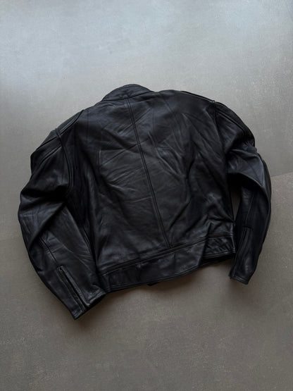 VINTAGE RARE GRANTURISMO LEATHER BIKER JACKET